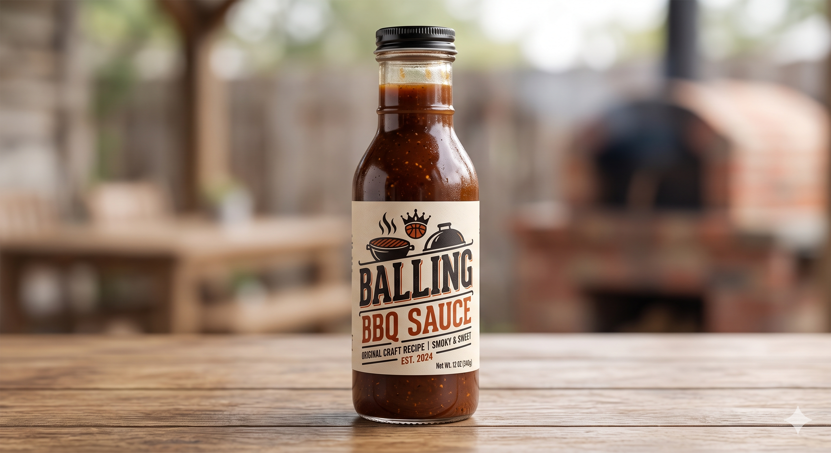 Balling BBQ Sauce Bottle
